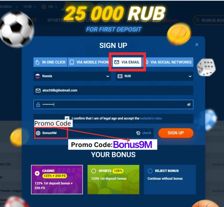Register Mostbet Account