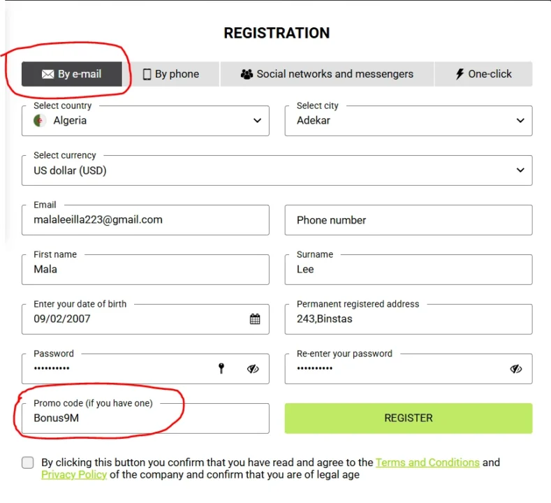 Register Winwinbet
